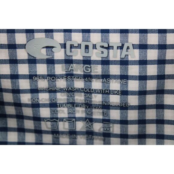 Costa hybrid tech button down plaid large - Picture 7 of 7